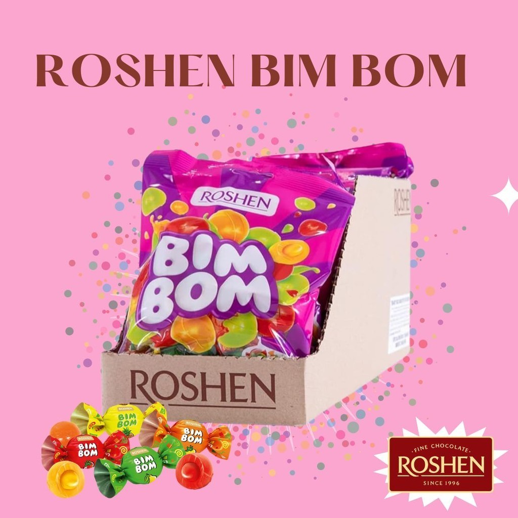 Roshen Bim Bom Fruit Flavor Party Candies 250g/500g/1kg | Shopee ...