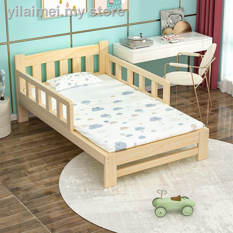 Solid wood bed children s half guardrail single bedside boy and girl ...