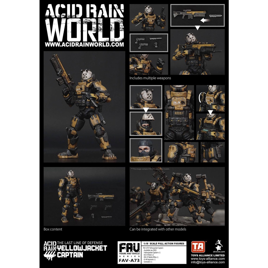 アシッドレイン　FAV-A74　ヴェスピッドヴァンガード 1/18スケール Perfect Ori Toy FAV-A74 1/18 Acid Rain World Vespid Vanguard