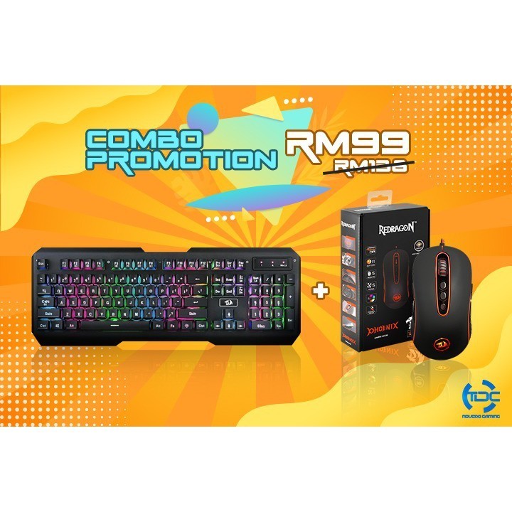 Redragon Gaming Combo Set (Centaur Gaming Keyboard & Phoenix Gaming ...