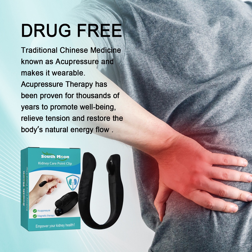 South Moon Acupressure Hand Pressure Point Clip Headache Pain Relief ...