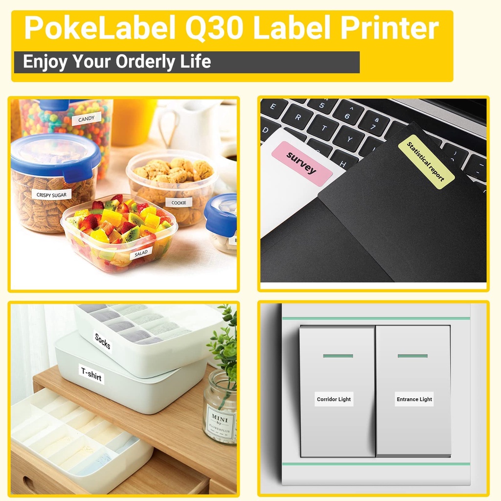 Itari Portable Printer Q30 Sticker Label Maker Machine Mini Pocket ...