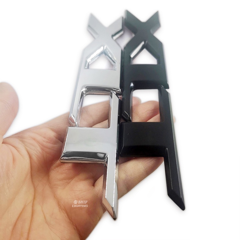 1 X Metal Black Chrome XLT Letter Logo Car Auto Rear Trunk Emblem Badge ...
