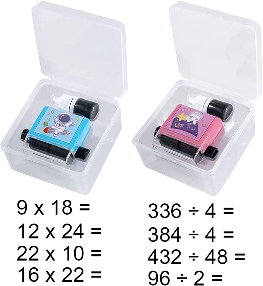 Smart Math Roller Stamps for Kids, Addition Subtraction Multiplication ...