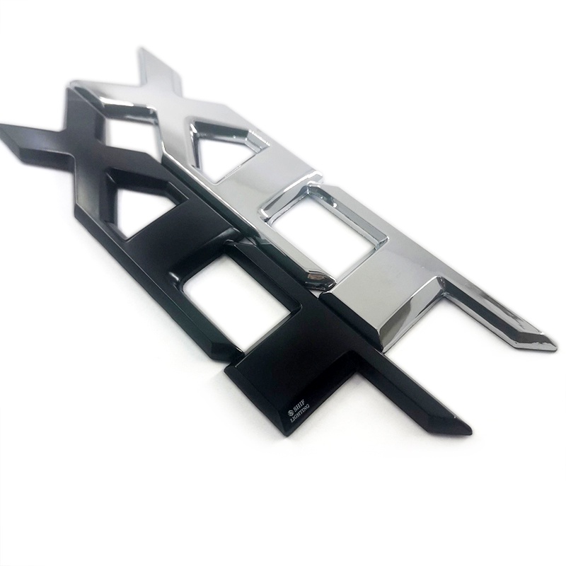 1 X Metal Black Chrome XLT Letter Logo Car Auto Rear Trunk Emblem Badge ...