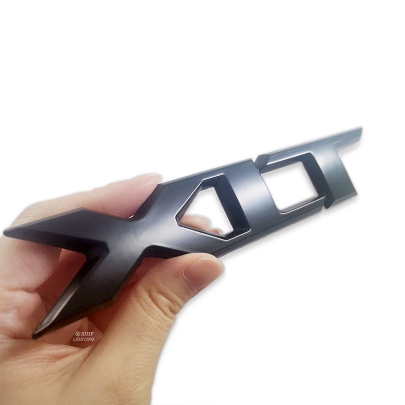 1 X Metal Black Chrome XLT Letter Logo Car Auto Rear Trunk Emblem Badge ...