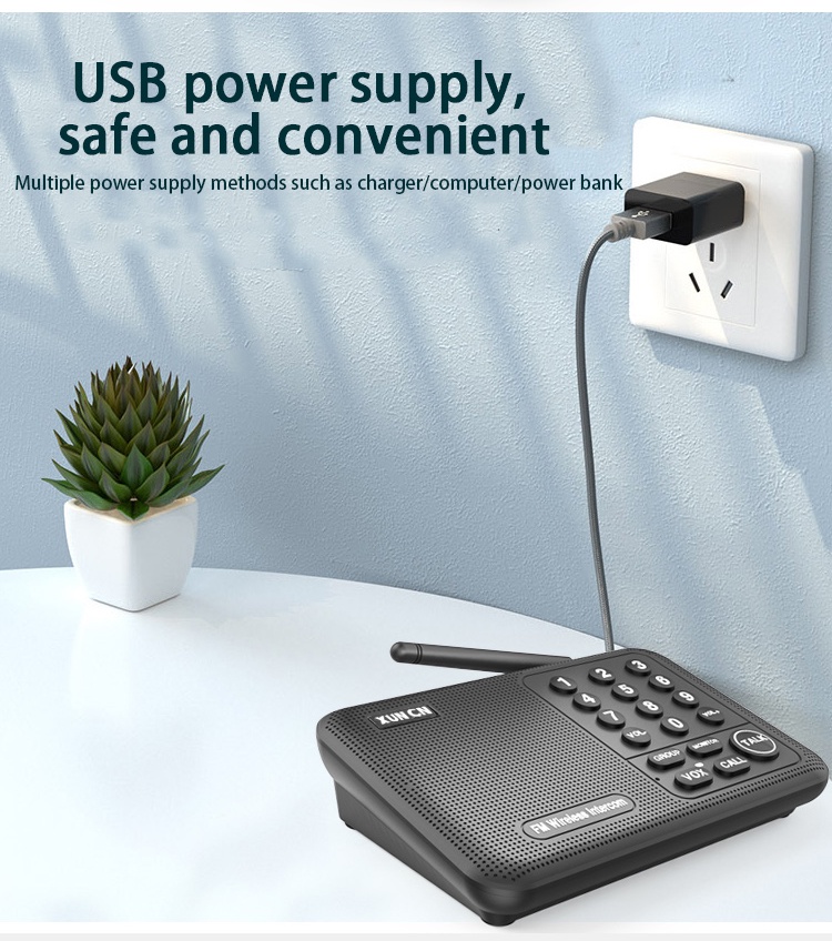 XUNCN Intercoms, Wireless Intercom System for Home, Long Range House ...