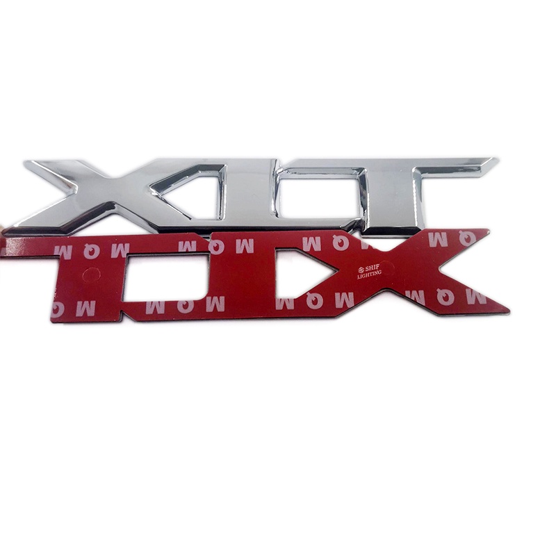 1 X Metal Black Chrome XLT Letter Logo Car Auto Rear Trunk Emblem Badge ...