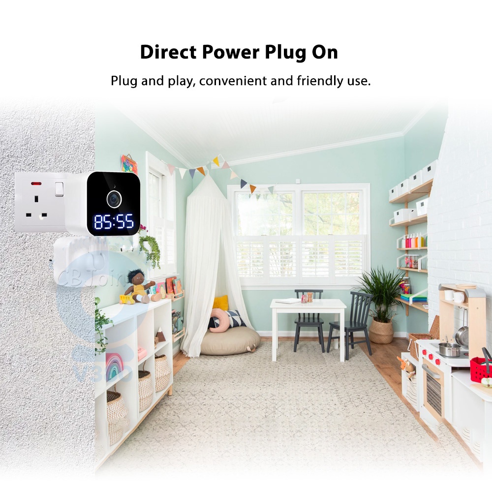V380 Pro CCTV Clock Camera Wireless CCTV Hidden Camera Mini Camera Spy ...