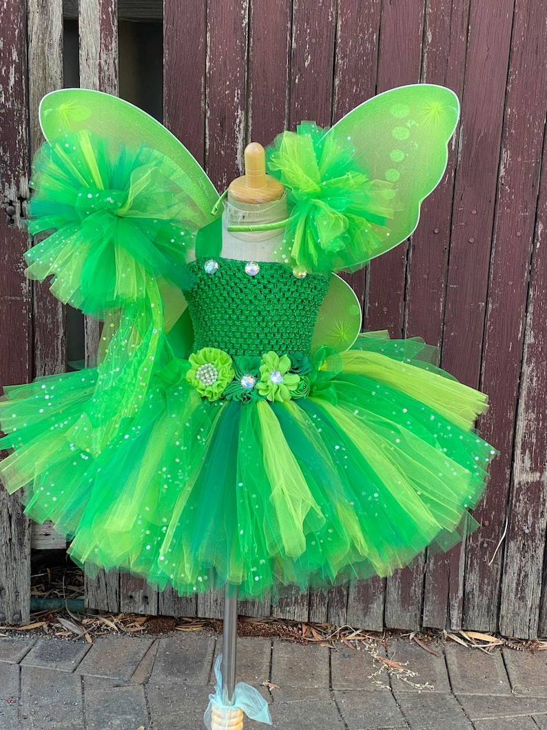 Green tutu dress girl best sale