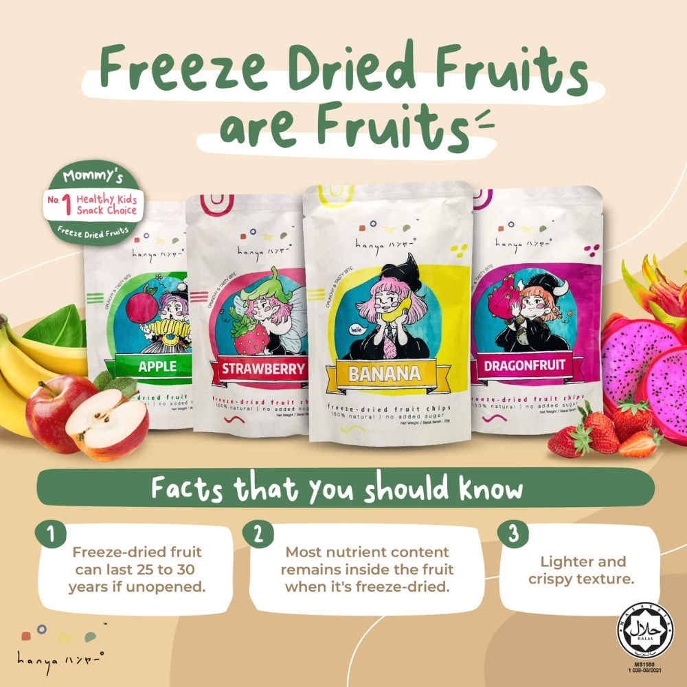 Hanya Freeze Dried Fruit Chips G Freeze Dried Yogurt Bites G