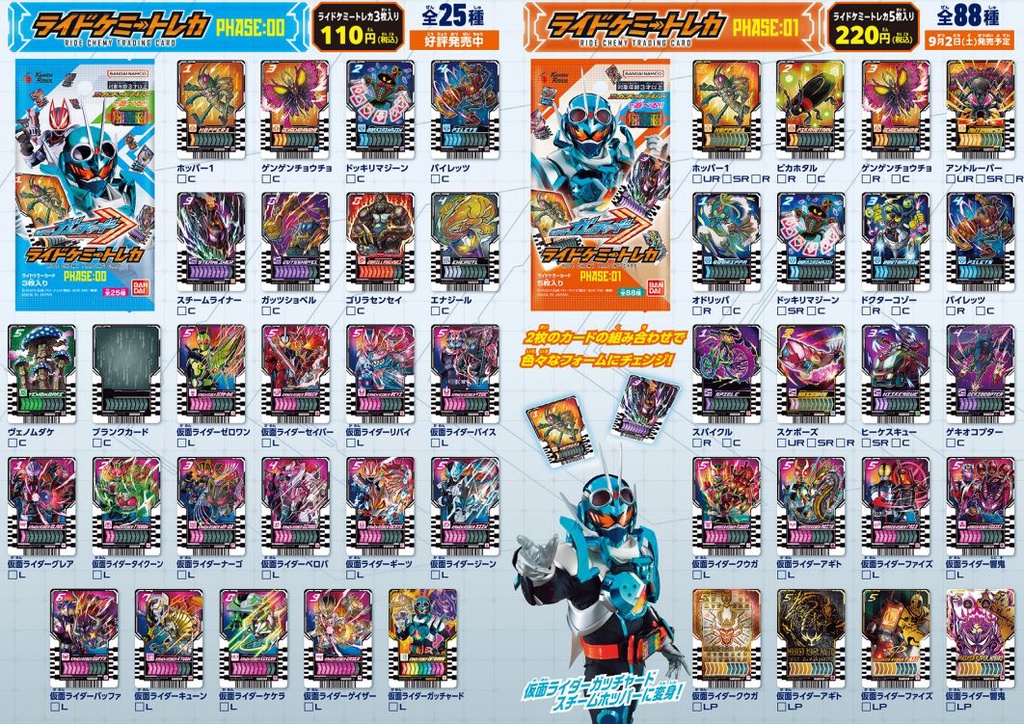 Bandai Kamen Rider Gotchard DX Ride Chemy Trading Card RT1-066 Kamen ...