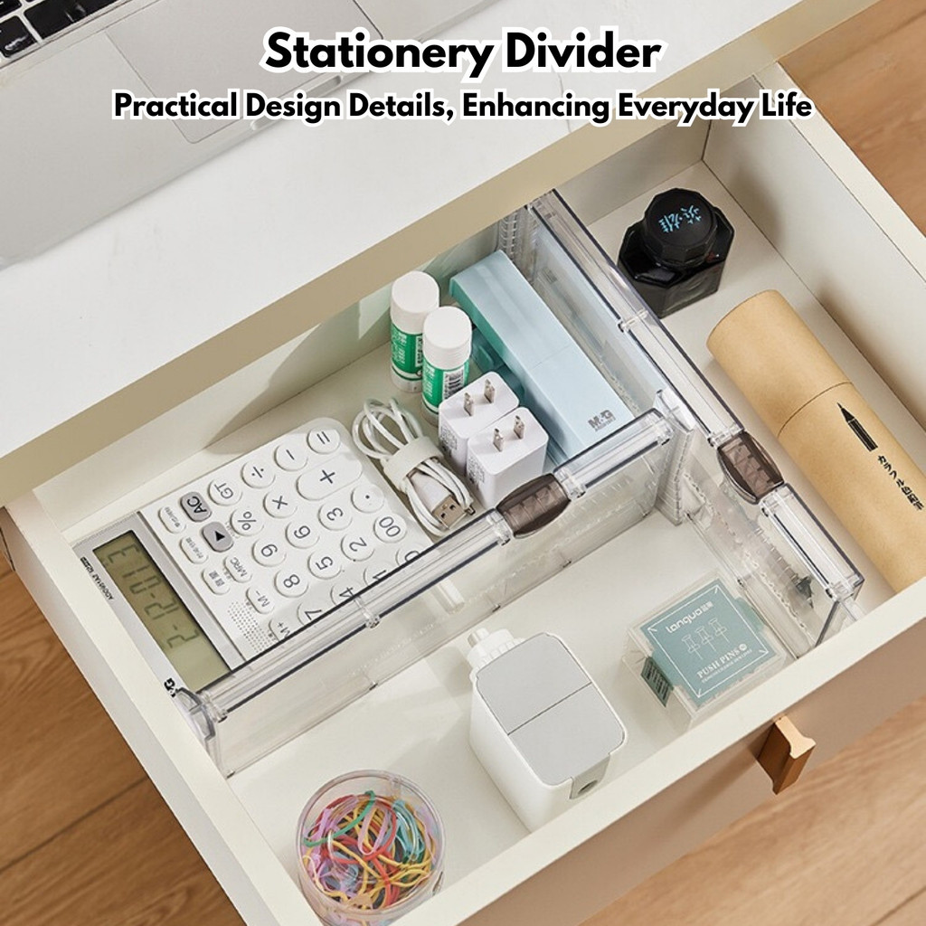 HomePlus ️ Expandable Divider Drawer Storage Box Wardrobe Panel