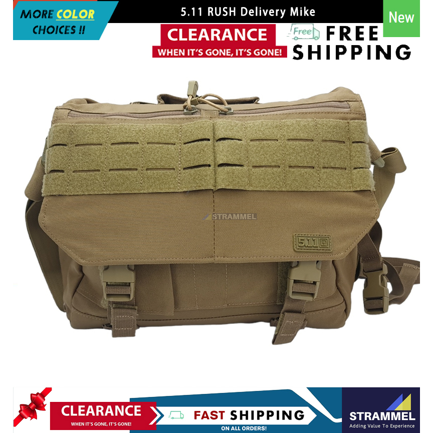 5.11 511 RUSH Delivery Mike Tactical Crossbody Messenger Bag Heavy Duty Rugged Water Resistant High Per