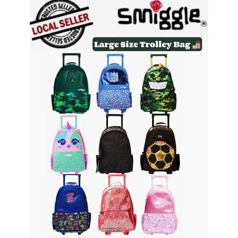 Smiggle Authentic Light Up Trolley Bags Beg Roda | Shopee Philippines