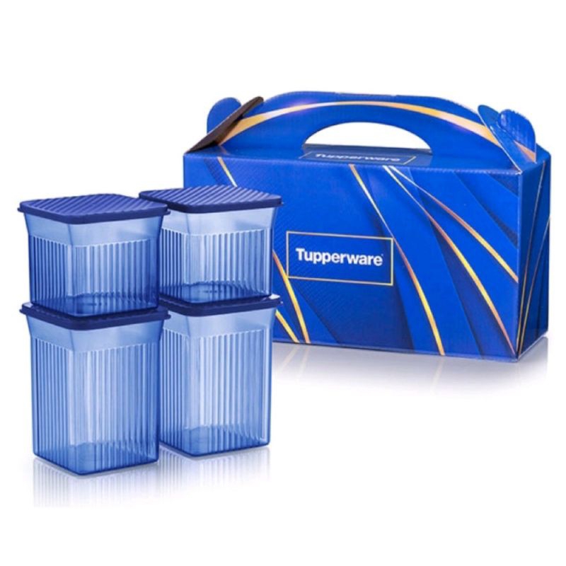Tupperware Elegant Square Set(4)510mls/800mld | Shopee Philippines