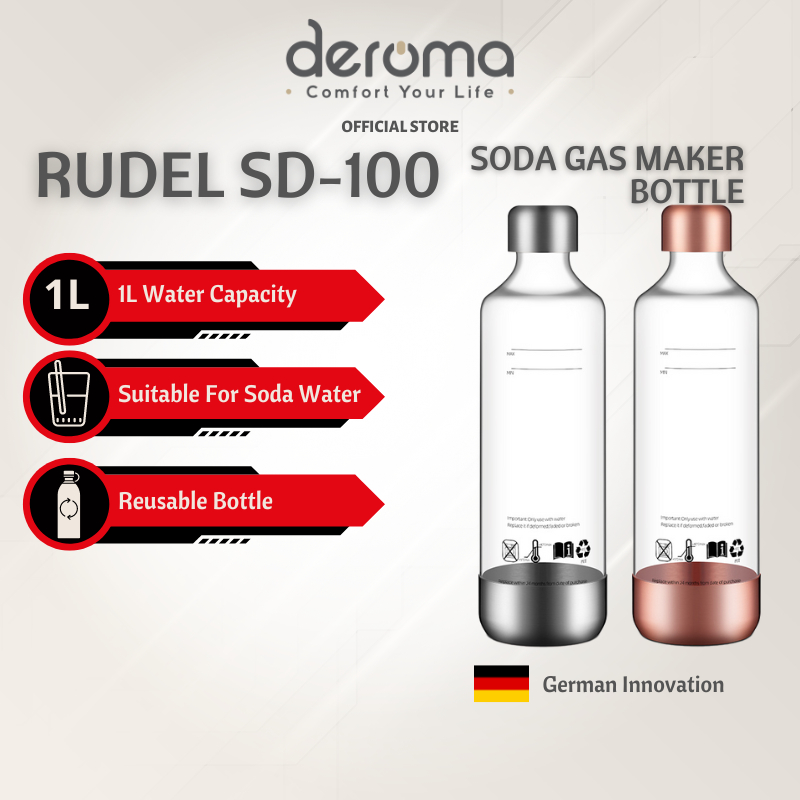 Deroma RUDEL SD100 Soda Maker Bottle Sparkling Juice Bottle Shopee