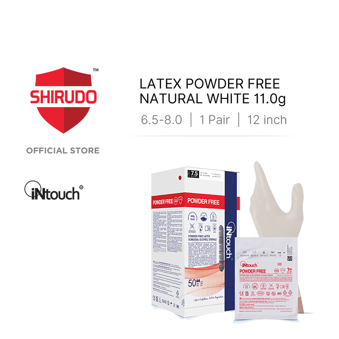 iNtouch Powder Free Sterile Latex Surgical Gloves (12