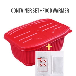 thumbnail image 2 of Hot Bento HB22 Self-Heating Lunch Box & Food Warmer - Red (500ml) With Free Shipping 2 of 3
