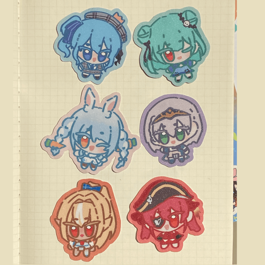 hololive jp stickers ( suisei rushia pekora noel flare marine ...