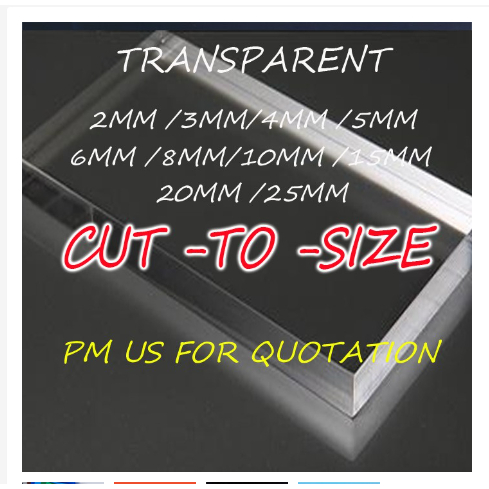 Acylic Clear Custom Cut Acrylic Sheet (5mm), Custom Cut Transparent ...