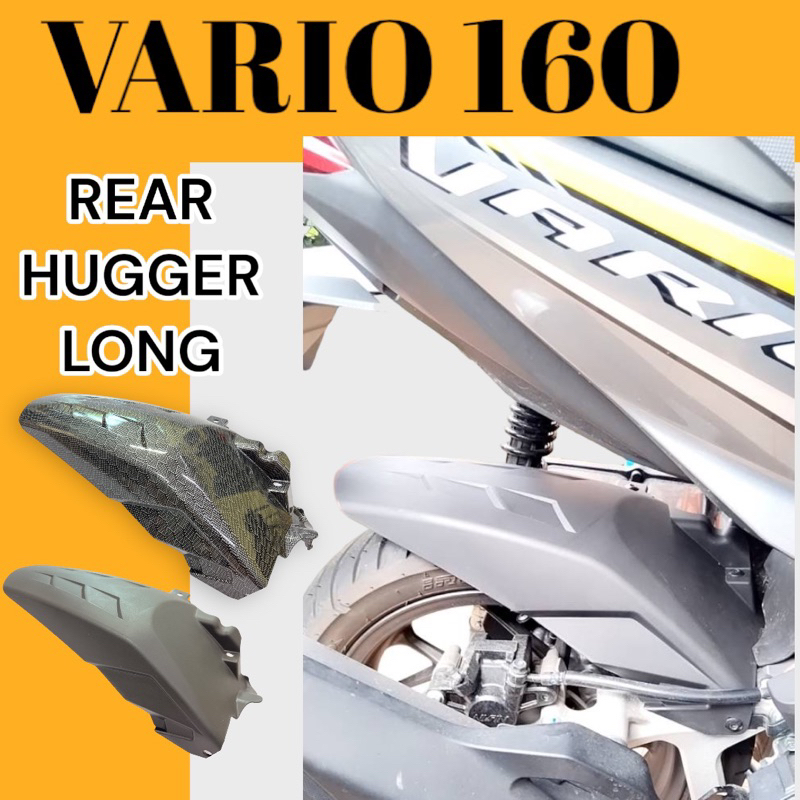 Honda Vario 150 Rear Inner Fender Hugger Cover Carbon Cover Tutup Tayar Belakang Vario TAYAR