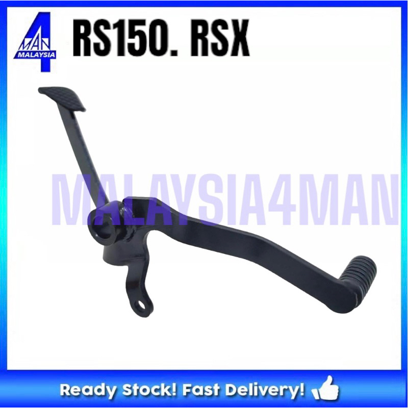 Combo 3in1 Honda Rs150 Pnp Rsx Front Footrest Bar Front Footrest Gear Pedal Black Shopee 6936