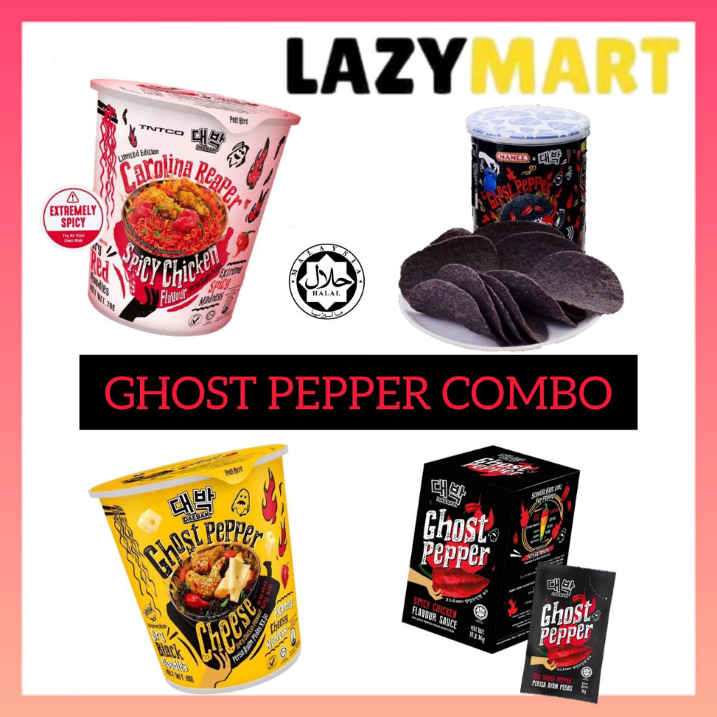 Daebak Ghost Pepper Combo Carolina Reaper / Ghost Pepper Cheese / Spicy