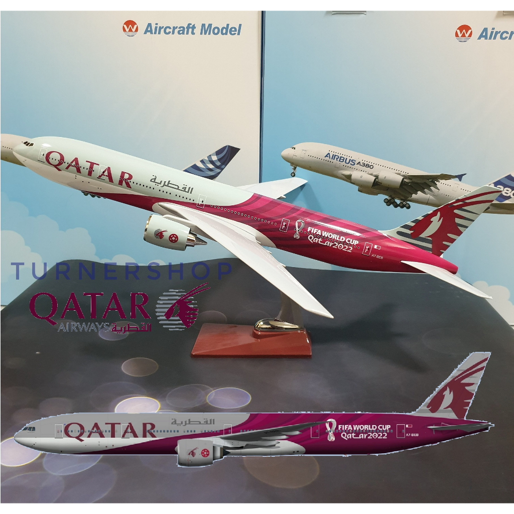 Qatar Airways Fifa World Cup 2022 B777 300er 47cm Limited Edition Aircraft Model Die Cast