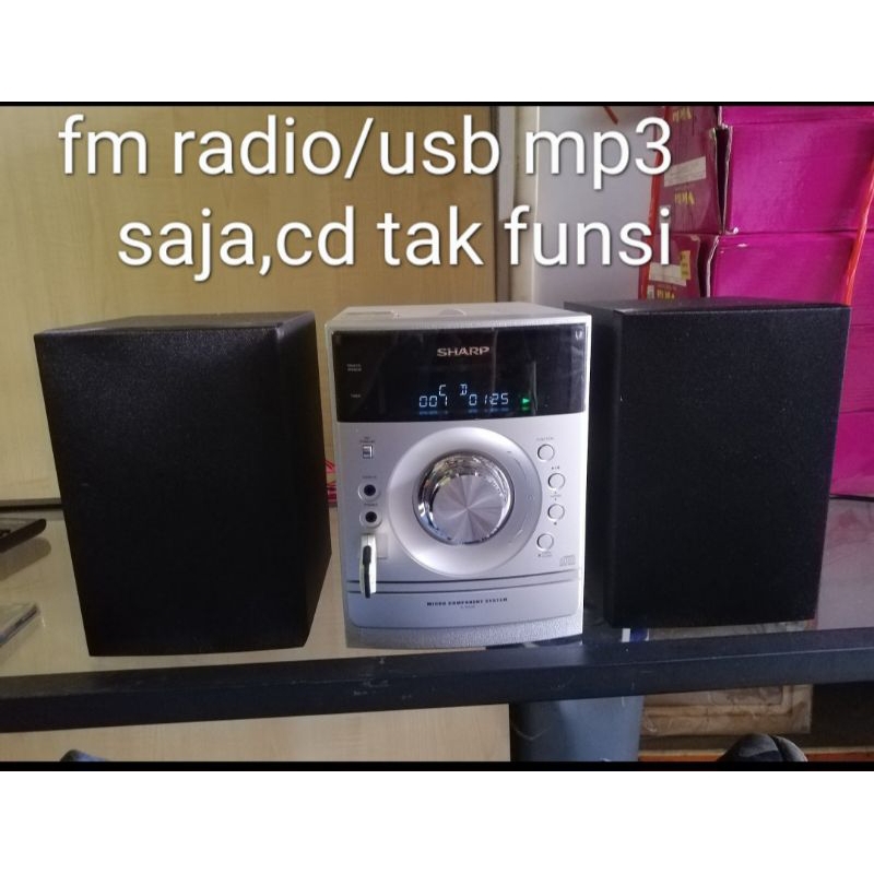 (USED)SHARP micro component HIFI(CD player tak funsi) | Shopee Philippines