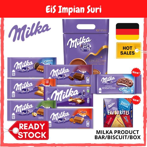 Milka Chocolate Bar 100G Assorted Flavour [Ice Packs Included] | Shopee ...