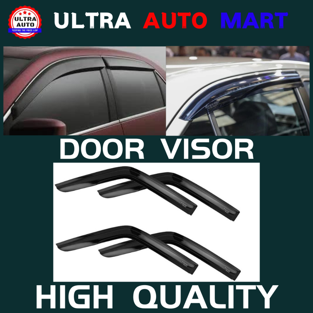 PERODUA BEZZA 3 INCH W LOGO DOOR VISOR 4PCS | Shopee Philippines
