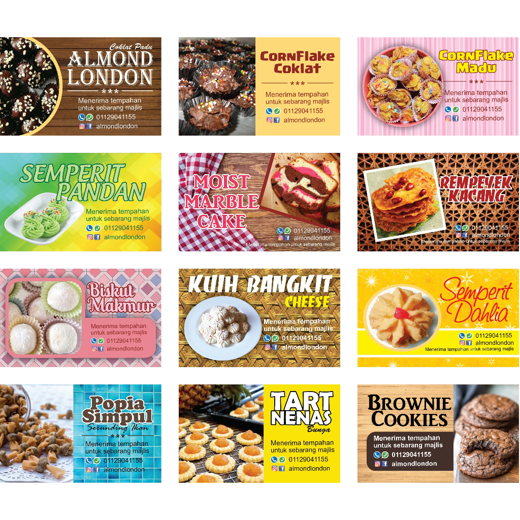 Sticker Kuih Raya Tart | Shopee Philippines