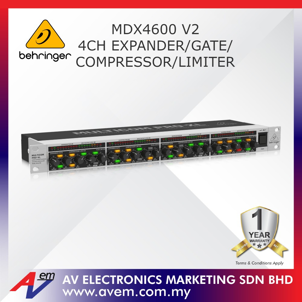 BEHRINGER PROXL MDX4600 V2 ReferenceClass 4Channel Expander