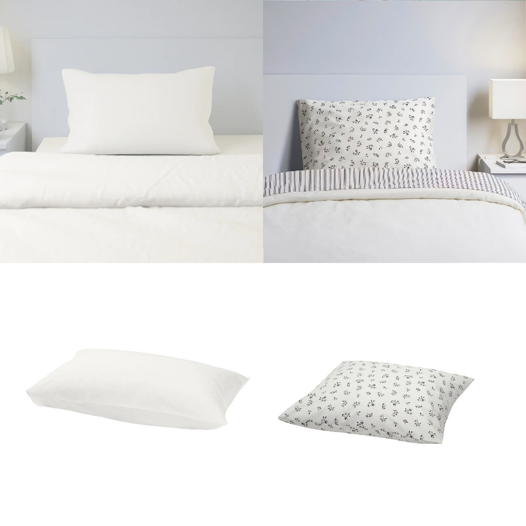 IKEA Comfy Cotton Pillowcase (Plain/Floral Pattern) Shopee Philippines