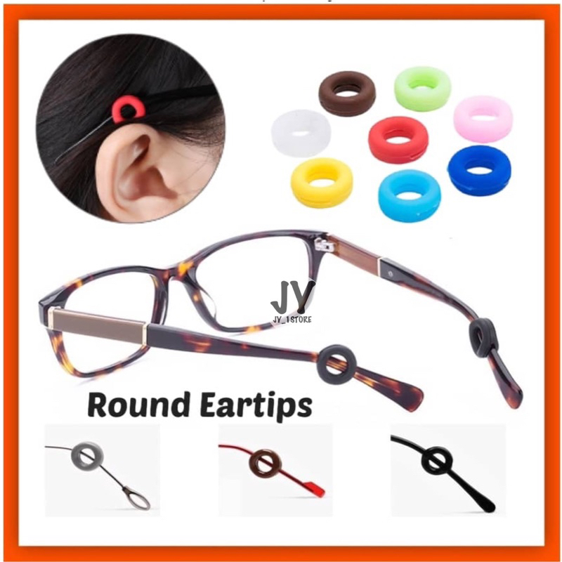 【3 pairs】Round Silicone Eartips Anti Slip Ear Hook For Glasses ...