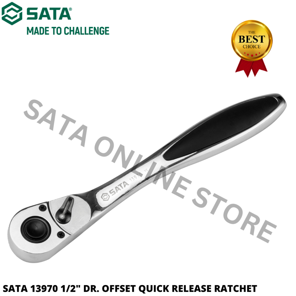 SATA 13970 1/2'' DR. OFFSET QUICK RELEASE RATCHET / RATCHET TOOLS