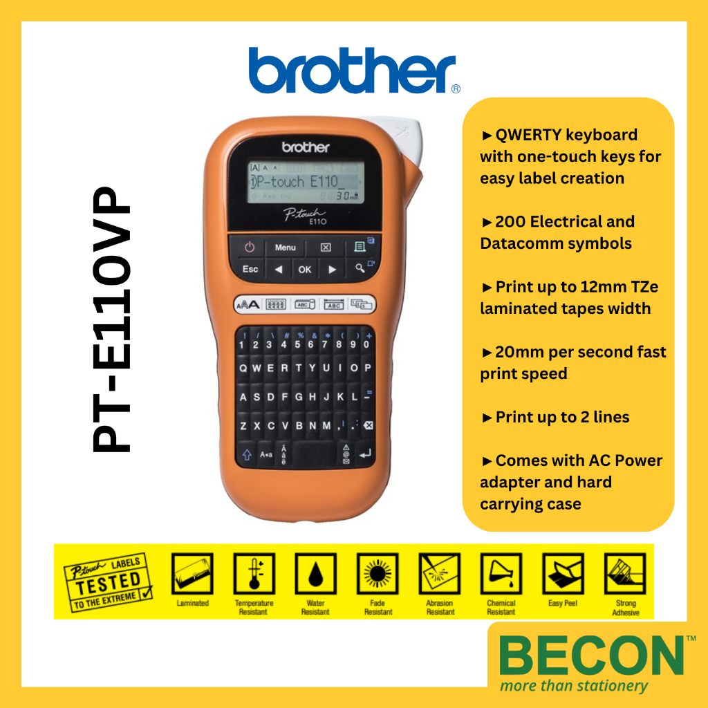 Brother PTE110VP Label Printer Shopee Philippines