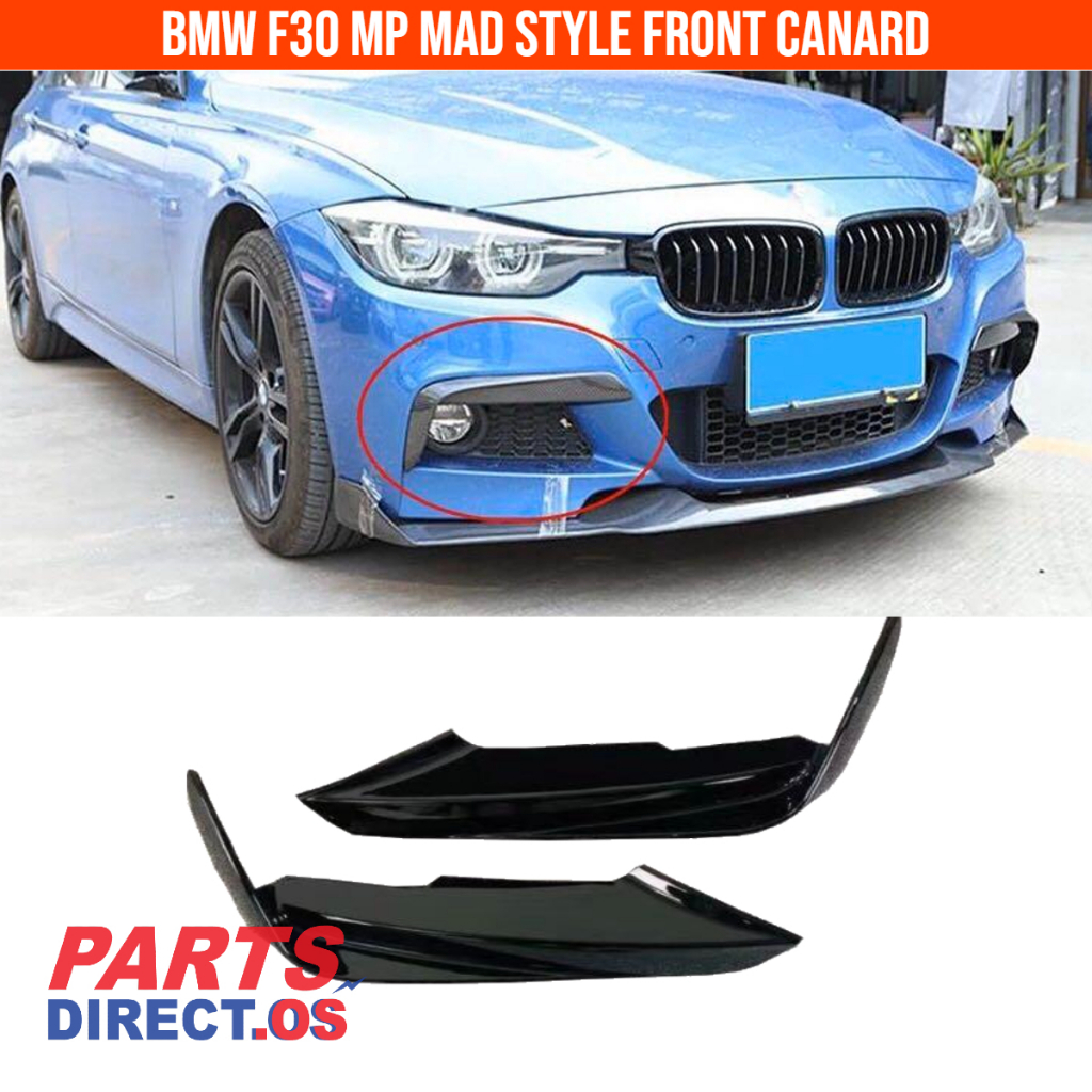 BMW F30 front canard M sport bumper fang MAD style lip splitter F30 ...