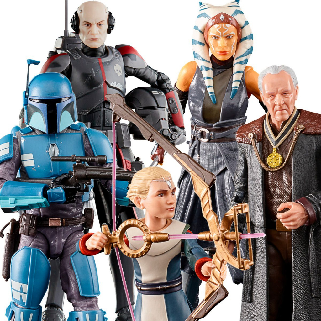 Star Wars action figure Set of 5 (The Client/ Death Watch Mandalorian/ Ahsoka Tano/ Echo/ Bad