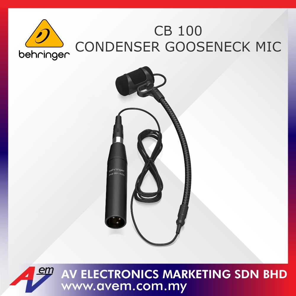 BEHRINGER CB 100 Condenser Gooseneck Microphone for Instrument