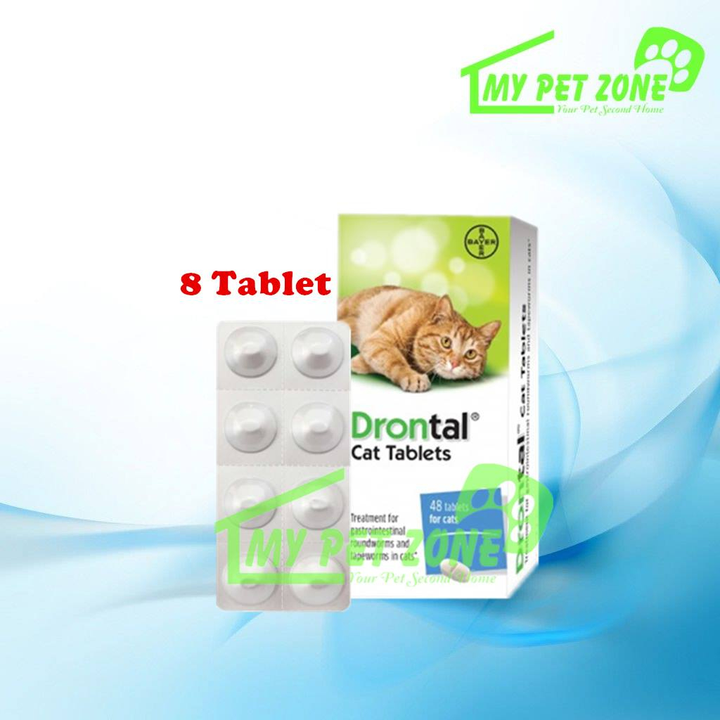 Elanco Drontal Cat Deworm Tablet/Cat Worm Medicine (8 Tablets) Shopee