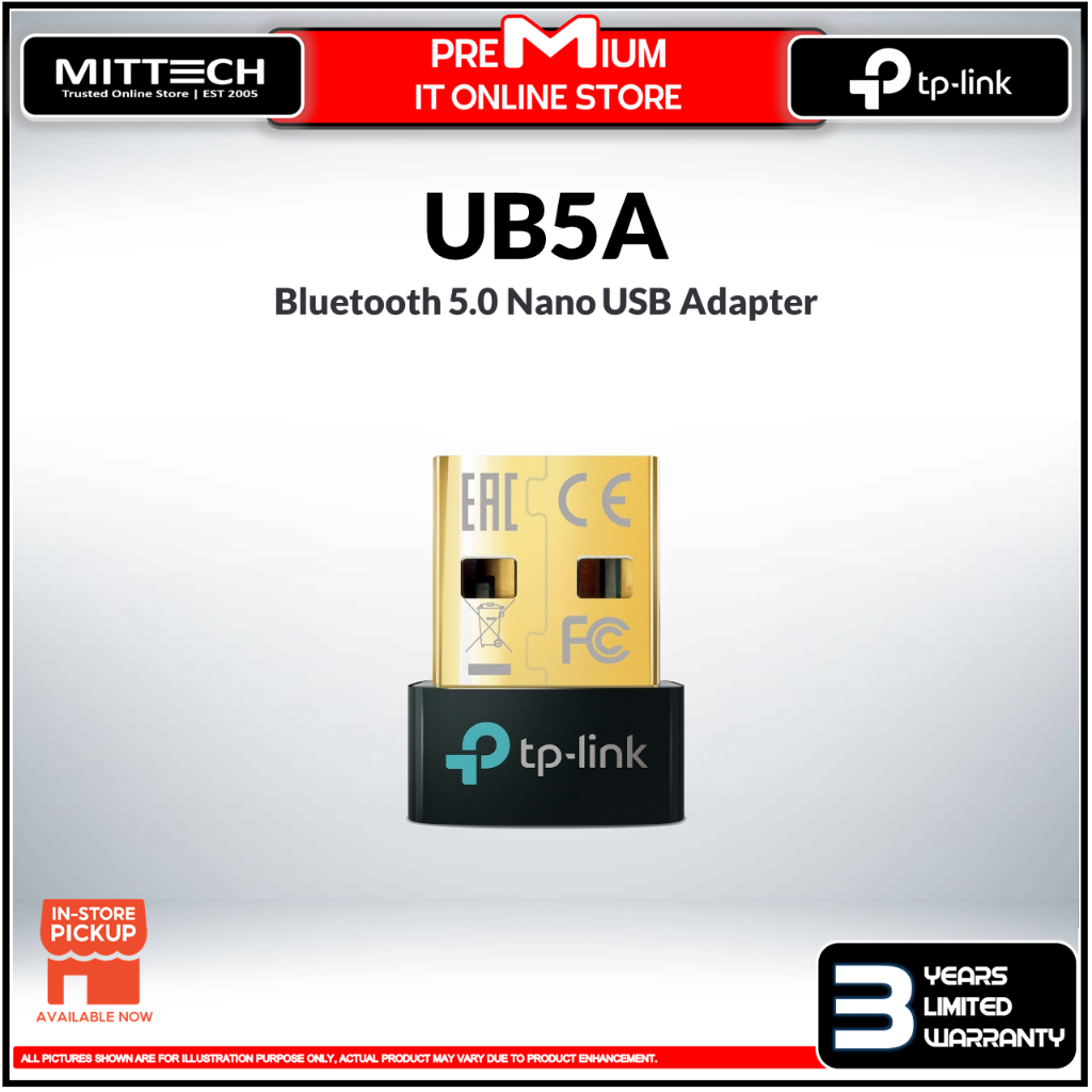 Tp-Link UB5A Bluetooth 5.0 Nano USB Adapter Nano-Sized USB 2.0 New ...