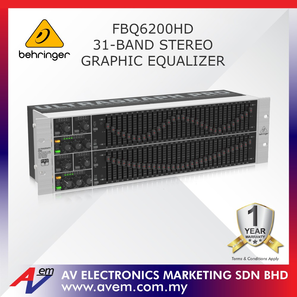 BEHRINGER ULTRAGRAPH PRO FBQ6200HD HighDefinition 31Band Stereo