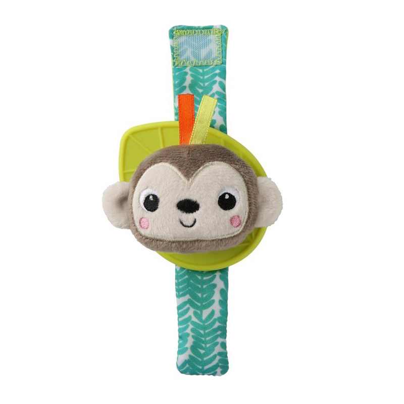 BRIGHT STARTS Rattle Teether Wrist Pals Monkey Elephant Bunny Unicorn Baby  kids Infant wrist rattle soft doll toy rattle