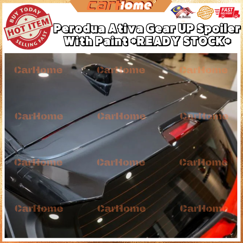 Perodua Ativa spoiler OEM Gear Up spoiler ABS with paint bodykit ...