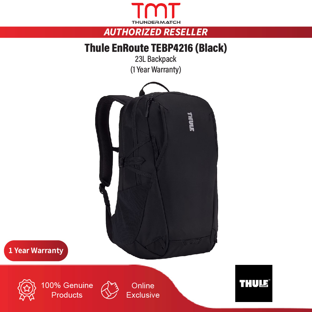 Thule EnRoute TEBP4216 Backpack 23L Black (1 Year Warranty) Shopee