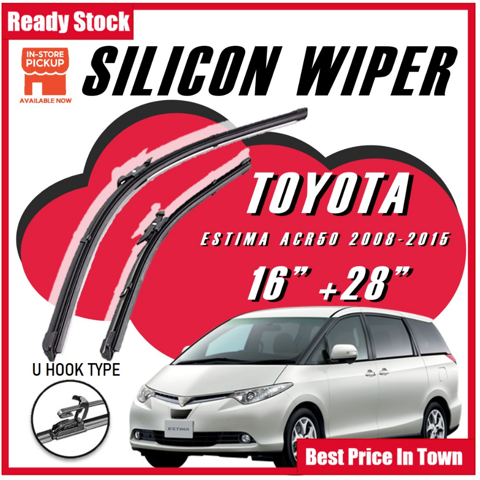 Silicone Car Wiper Windshied For TOYOTA ESTIMA ACR50 20082015 Wiper