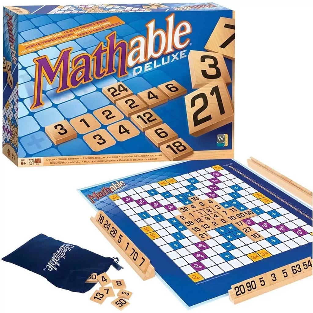 Mathable Word Deluxe Mathematic Puzzle Family Board Game Toy For Kids ...