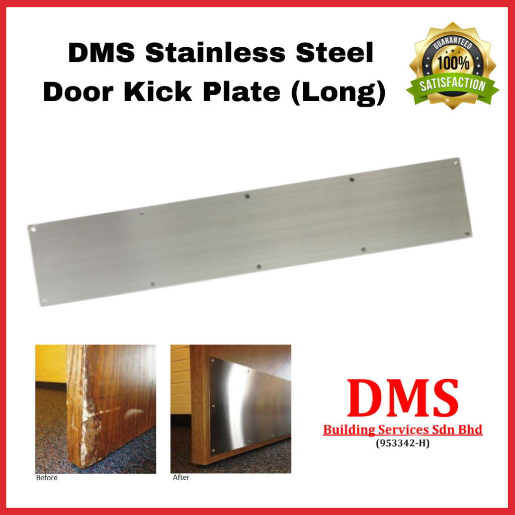 Dms Stainless Steel Door Kick Plate Long/Door Plate/Door Accessories Shopee Philippines